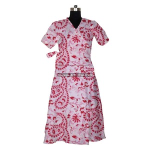100% Cotton Handmade Floral Print Kimono Robe Women Long Bohemian <b>Hippie</b> Bathrobe Kimono Dress Ethnic Gown Tops Floral Printed - Product Image 1