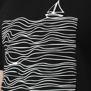 Camiseta Negra de Jersey para Hombre con Estampado Gráfico de Rapero, Estilo Oversize, Moda Urbana Hip Hop, Casual, para Verano - Product Image 6