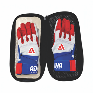 Genuine Leather Customizable <b>Baseball</b> Batting <b>Gloves</b> New Colour <b>Gloves</b> Anti-Slip Hook Loop Closure Right/Left Hand - Product Image 2