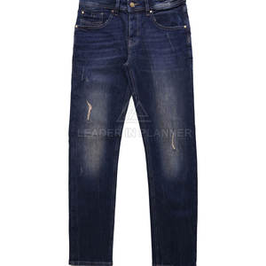 Pantalons pour hommes sur mesure, design respirant et écologique, design unique, jeans lavés très vendus en gros - Product Image 4