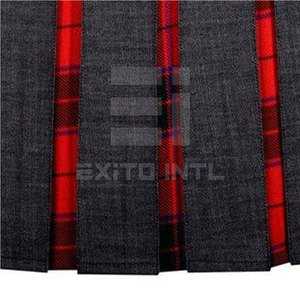 Custom Women Knitted <b>Kilt</b> Skirt Solid Design Breathable 100% Polyester <b>Mini</b> Skirt OEM Available Casual - Product Image 4