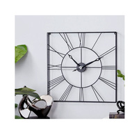Jam Dinding Logam Bergaya Antik Desain Modern Satu Sisi Pola Still Life Tampilan Jarum Bergaya Baterai Sekali Pakai