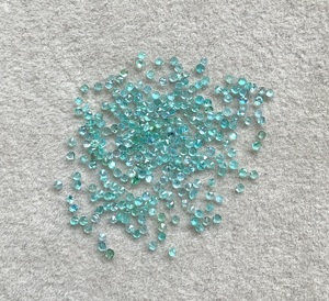 Piedra de turmalina Paraiba verde natural de 3.50 quilates, corte redondo, para la elaboración de joyería fina. - Product Image 4