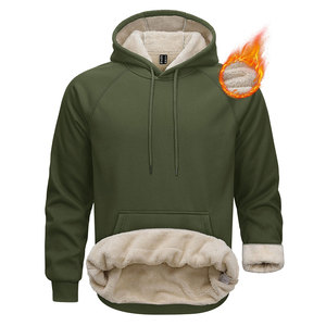 Vente directe usine – Sweats à capuche amples en molleton de coton mélangé, couleur unie, pour l'hiver, marque privée, pour tenue décontractée - Product Image 1