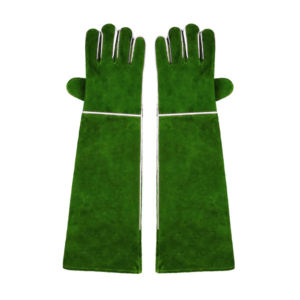 Guantes de Soldador de Cuero Vacuno de Primera Calidad, Guantes de Trabajo de Protección Industrial, Guantes Largos y Resistentes para Soldadura TIG - Product Image 5