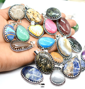 Fashion Antique Brass Plated 925 Silver Oversized Colorful Resin Pendant Chunky <b>Statement</b> <b>Necklace</b> - Product Image 3