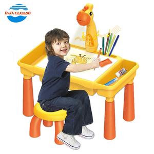 الأطفال التعليمية البلاستيك الرسم طاولة كتابة اللعب ، الإبداعية التعلم متعددة الوظائف الرسم الإسقاط الجدول - Product Image 2