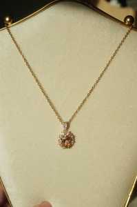 Collar de Citrino Ovalado con Plata de Ley y Baño de Oro de 14K, Elegante Joya de Regalo para Mujer - Product Image 2