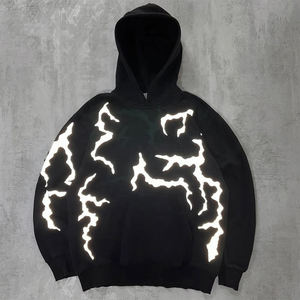 Sudadera con Capucha Unisex de Algodón Lavado, Estilo Oversize, con Cordón Ajustable, Letras en Cinta y Pedrería |   Sudadera con Capucha de Viaje, Estilo Retro, Ligera, Transpirable y Gruesa - Product Image 1