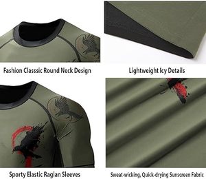 Camiseta de Compresión de Manga Larga Personalizada para Gimnasio y BJJ/MMA, de Secado Rápido, Hecha de Spandex y Nailon - Product Image 6