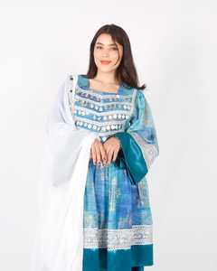 Premium Cotton Ethnic Embroidered Maxi <b>Dress</b> Handmade Custom Design Export Quality Afghani Casual <b>Dresses</b> - Product Image 4