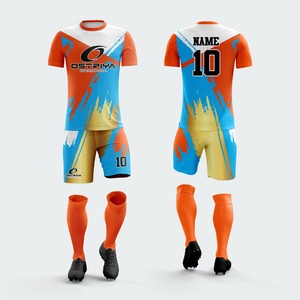 Maillot de football vert pour homme Ostriya International, manches courtes, col rond, impression sublimée, évacuation de l'humidité, coupe ajustée, uniforme adulte - Product Image 3