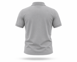 Polo gris personnalisé en gros |   Polo d'entreprise en polyester OEM ODM |   Vêtements de golf et promotionnels avec logo brodé - Product Image 3