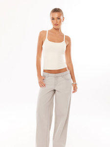 Camiseta sin mangas tipo bandeau de color liso, cómoda, sencilla y elegante, estilo casual de moda para mujer, nueva colección de primavera, ideal como capa base. - Product Image 3