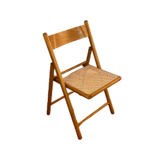 เฟอร์นิเจอร์เก้าอี้พับได้ผสมผสานระหว่างไม้และหวายทันสมัยมินิมอลลิสต์ดีไซน์กะทัดรัดและใช้งานได้จริงสำหรับทุกพื้นที่ - Product Image 4