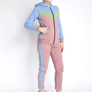 Premium Women Zipper Panel Work Tracksuit Custom OEM Wholesale Factory Supplier USA Modern Athletic Apparel Collection <b>Set</b> - Product Image 2
