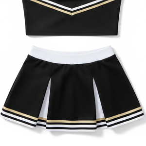 Tenue de cheerleading tendance 2026 : Uniforme scintillant avec strass, logo personnalisé, vêtements de performance pour équipes universitaires - Product Image 2