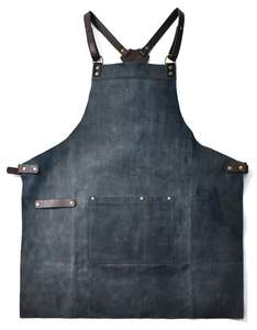 Delantal de Cuero para Parrilla, Barbacoa y Cocina, para Cocineros y Chefs, Regalo, Ajustable de la Talla S a la L, para Hombres y Mujeres - Product Image 5