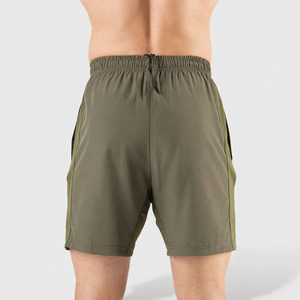 Men's Solid Knitted Breathable <b>Canvas</b> Cargo Hiking Shorts High Waist Quick Dry Bermuda Pockets Casual Style Drawstring Closure - Product Image 2