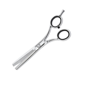 Ciseaux de coiffure professionnels en acier inoxydable 6CR13 à pointe arrondie, pour droitiers, 28 dents, manche long, ciseaux à cheveux - Product Image 5