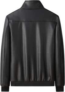 Veste en cuir véritable pour homme avec coque en polyester, durable, élégante, vêtement d'extérieur haut de gamme - Product Image 3