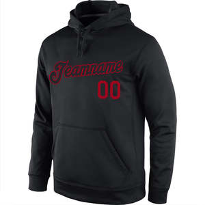 Sudadera con Capucha Negra Personalizada para Hombre, Bordada con Nombre y Número en la Espalda, Corte Regular, 100% Algodón Felpa, Impermeable - Product Image 2