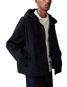 Custom Overhead media cremallera impermeable poliéster pulóver cortavientos negro Streetwear Color bloqueo chaqueta para los hombres - Product Image 5