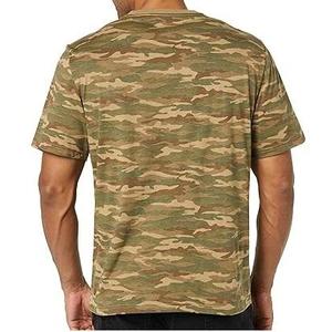 เสื้อยืดแขนสั้นลายพรางสำหรับผู้ชาย ทรงปกติ คอกลม ผ้าเจอร์ซีย์คอตตอน ระบายอากาศได้ดี เหมาะสำหรับใส่กลางแจ้ง - Product Image 2