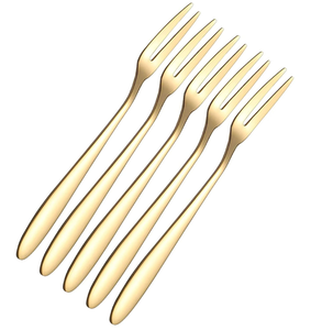 Fourchette en laiton élégante, couverts simples, fourchette en laiton en promotion, meilleur prix, fourchette à fruits et salades, design moderne - Product Image 1