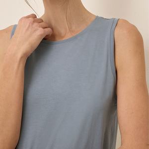 Haute qualité prix usine femmes débardeur conception personnalisée couleur unie dames élégant Relax Fit hauts pour une utilisation décontractée et en plein air - Product Image 5