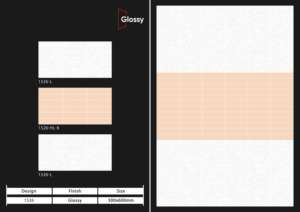 กระเบื้องบุผนังเซรามิกผิวมันเงาแบบร่วมสมัย ขนาด 300x600 มม. เหมาะสำหรับตกแต่งผนังภายในบ้านสไตล์โมเดิร์น ห้องน้ำ ห้องครัว - Product Image 5