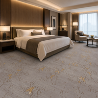 Tapis mural en nylon de luxe personnalisé, tapis d'hôtel imprimé, tapis de sol pour salon, chambre d'hôtel 5 étoiles