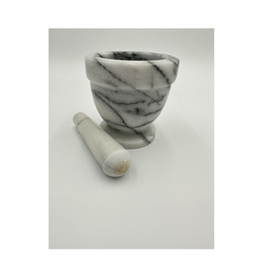 Mortero y Pilón de Mármol Natural Ecológico, Herramienta de Cocina Manual - Product Image 6