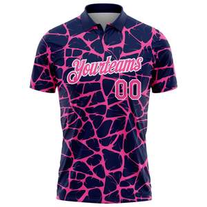Polo de sport personnalisé en gros, motif craquelé moderne, tenue d'équipe performante, fabricant et fournisseur OEM, haut de sport - Product Image 2