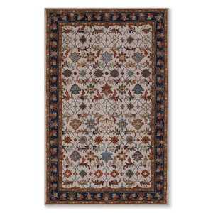 พรมขนสัตว์ผสมทอมือ – ดีไซน์ลายดอกไม้คลาสสิกสไตล์ไนน์ - Product Image 1