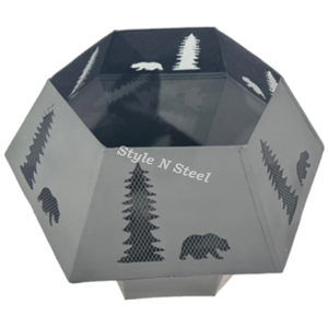 Tree <b>Fire</b> <b>Pit</b> with Heat Resistant Paint Freestanding Design Coal/Wood Burning Outdoor Heater - Product Image 2