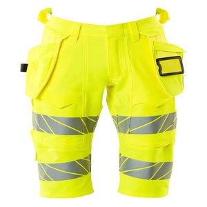Safety Construction <b>Working</b> Wear Shorts Reflective Tape Men Cargo Multi Pocket Workwear High Visibility Safety Shorts - Product Image 4
