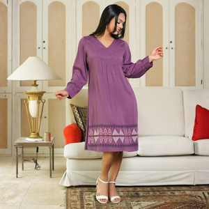Elegante Vestido Corto Rosa Malva para Mujer - Product Image 2