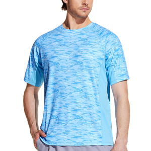 Camisetas de Manga Corta para Hombre, Sublimadas, de Poliéster y Spandex Suave, de Alta Calidad, para Natación y Gimnasio, Nueva Llegada, Gran Venta - Product Image 1