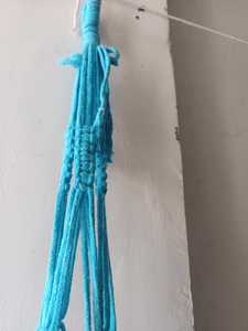 Support de plante suspendu en corde de coton bohème fait main, support de plante suspendu tissé, porte-fleurs pour la décoration de jardin d'intérieur - Product Image 2