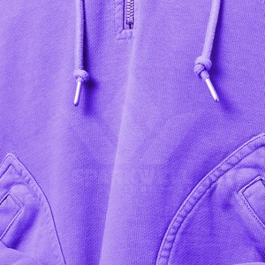 For Cotton Half Zip Hoodie with Floral Embroidery Pockets Unisex Oversized Casual Knitted Fleece Autumn Wear - Product Image 5
