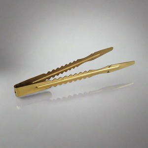 Stylish Stainless Steel Ice <b>Tongs</b> Premium Ice Cube <b>Serving</b> Tool Luxury Beverage Bar Kitchen Hospitality Supply - Product Image 2