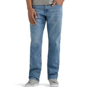 กางเกงยีนส์ทรงตรงสไตล์วินเทจฟอกสีสำหรับผู้ชาย สตรีทแวร์ลำลอง กางเกงทรงหลวมโอเวอร์ไซส์สำหรับทุกเพศ - Product Image 1