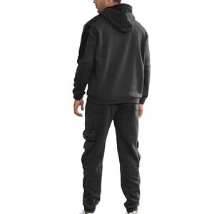 Conjunto Deportivo Personalizado 2026, Nuevo Modelo, para Hombre, con Logotipo, Forro Polar Técnico, Cierre de Cremallera, Sudadera con Capucha - Product Image 2