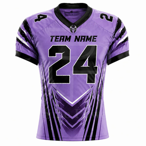 Conjunto de Uniforme de Fútbol Americano Personalizado, Transpirable, Estampado, de Manga Corta, Pantalones y Jersey, Ropa Deportiva de Alto Rendimiento para Verano - Product Image 2