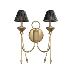 Lámpara de Pared Geométrica de Metal de Lujo con Acabado Dorado, Decorativa para Sala de Estar, Dormitorio, Hogar, Hotel, Oficina - Product Image 1