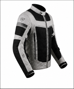 Rush Men's % Polyester Motorcycle Jacket Full Sleeve Mesh Breathable Waterproof Quick Dry Anti-UV 220g Racing Wear - Product Image 6