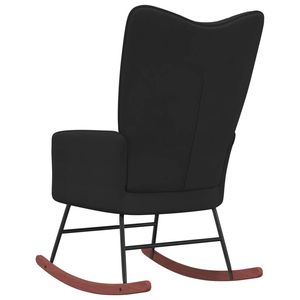 <b>Black</b> Velvet <b>Rocking</b> <b>Chair</b> for Living Room - Product Image 5