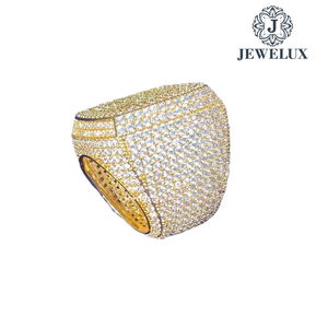 Best Price Unisex <b>925</b> <b>Silver</b> 14K Gold Plated IGI Certified Luxury Designer Finish Wedding Engagement <b>Ring</b> - Product Image 2