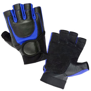 <b>Half</b> Finger Fitness Gloves Pu Material Adjustable Wrist Strap Non <b>Slip</b> Breathable Gym Training Weight Lifting Unisex - Product Image 4